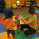 Pediatric Speech Therapy in action. Katie working with two little boys.